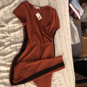 Burnt orange jumpsuit